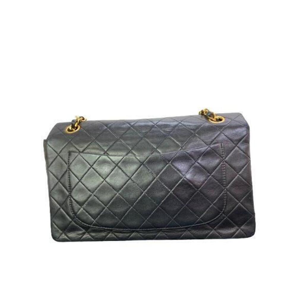 Chanel Black Matelasse Mark Chain Shoulder Lambskin Coco Flap Bag Single